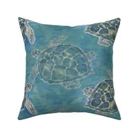 Sea Turtle Batik Style