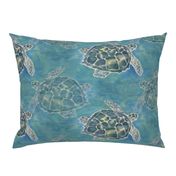 Sea Turtle Batik Style