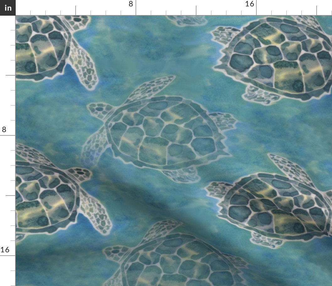 Sea Turtle Batik Style