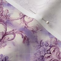 Purple & Ivory Floral Rococo - small