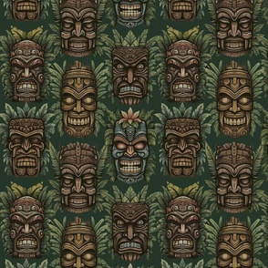 WICKED TIKI - VINTAGE COLORS AGED GREEN, MEDIUM SCALE