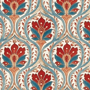 Bloomsbury Fusion: Floral Elegance on Digitally Designed Tile (126)