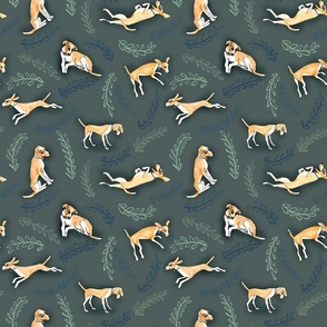 happy hound dog pattern