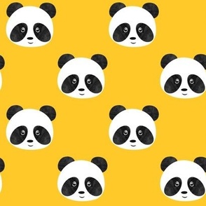 Cute Giant Pandas - Yellow - LAD23