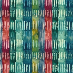 Textile Rhythms: Bold Stripes and Shibori Serenity Unleashed (158)