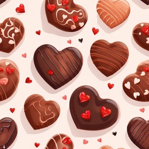 Valentine_Heart Shaped Chocolates_with Love