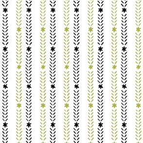 rustic stripe green black wallpaper scale