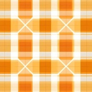 Orange & White Geometric - small