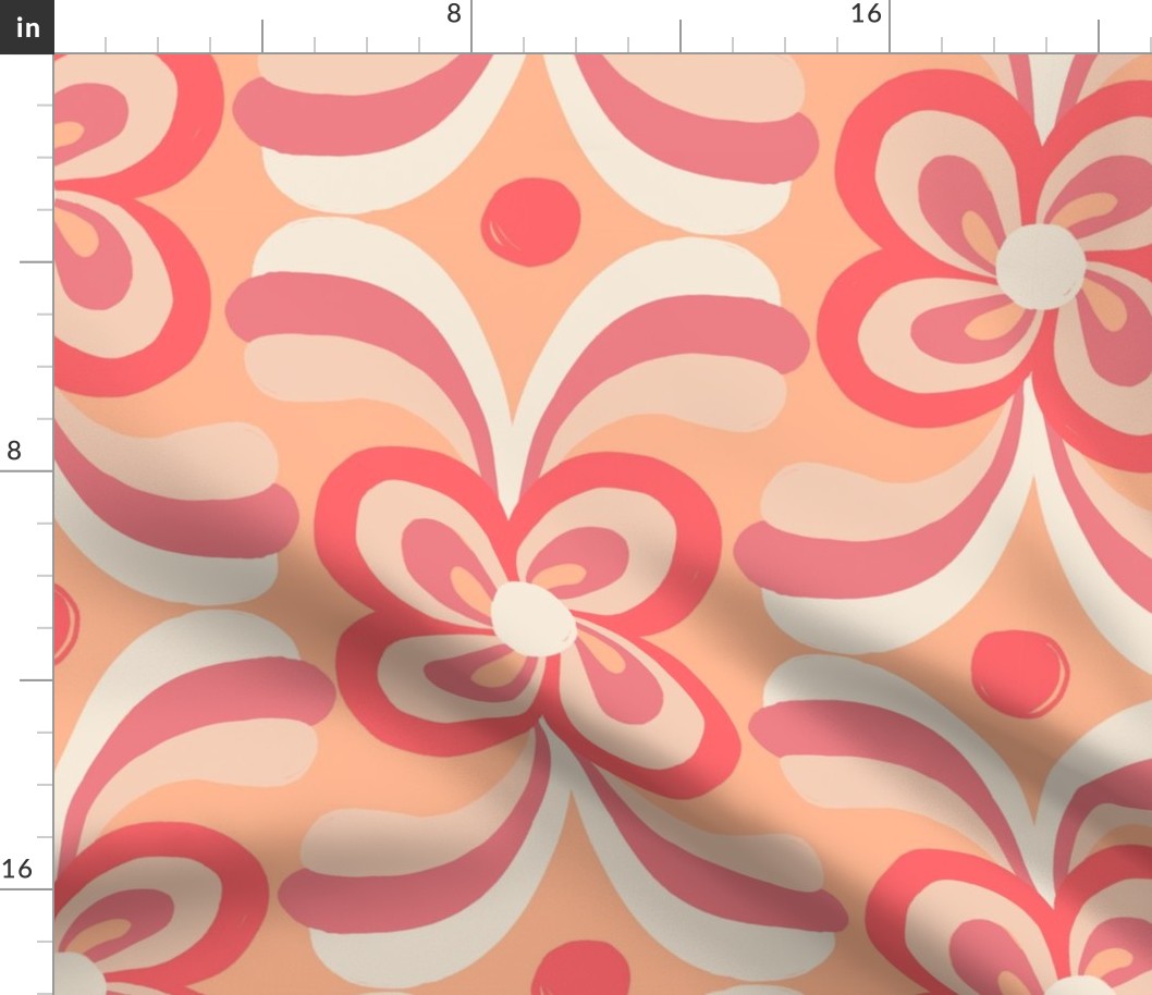 Pinwheel flower - Peach Fuzz - Pantone Color of the Year 2024