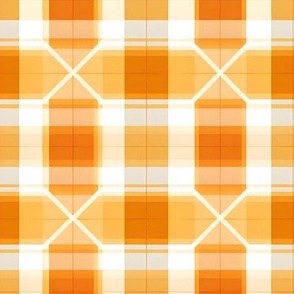 Orange & White Geometric - medium