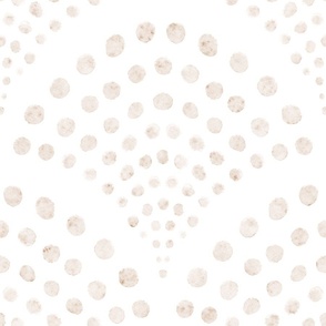 abstract shell dots - watercolor scallop - modern neutrals III - coastal neutral wallpaper