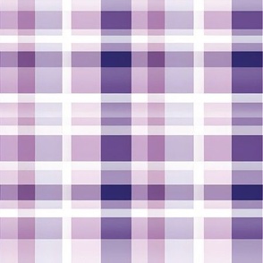 Purple & White Plaid - medium