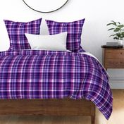 Purple, Black & White Plaid - large