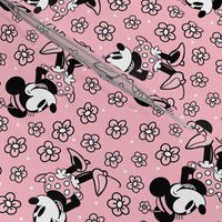 Bigger Scale Steamboat Willie Minnie Mouse in Pink