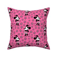 Bigger Scale Steamboat Willie Minnie Mouse in Hot Pink