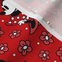 Bigger Scale Steamboat Willie Minnie Mouse in Red