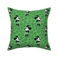 Bigger Scale Steamboat Willie Minnie Mouse in Green