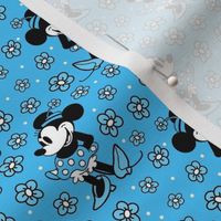 Smaller Scale Steamboat Willie Minnie Mouse in Blue