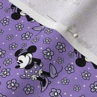 Smaller Scale Steamboat Willie Minnie Mouse in Purple