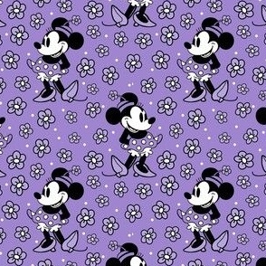 Smaller Scale Steamboat Willie Minnie Mouse in Purple
