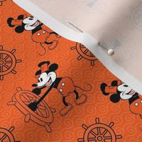 Smaller Scale Steamboat Willie in Orange