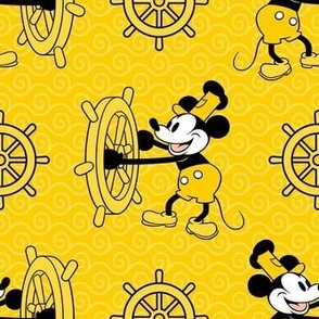 Bigger Scale Steamboat Willie in Yellow