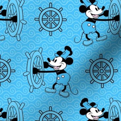 Bigger Scale Steamboat Willie in Blue