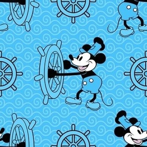 Bigger Scale Steamboat Willie in Blue