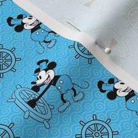 Smaller Scale Steamboat Willie in Blue