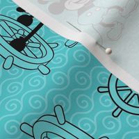 Bigger Scale Steamboat Willie in Turquoise