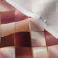 Burgundy, Pink & Gold Squares - small