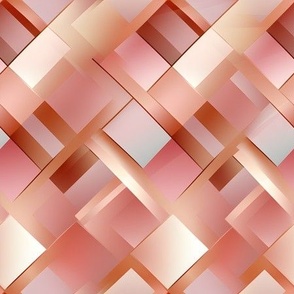 Pink & Gold Geometric - medium