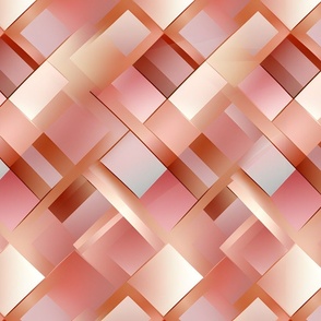 Pink & Gold Geometric - large