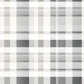 Gray & White Plaid - medium