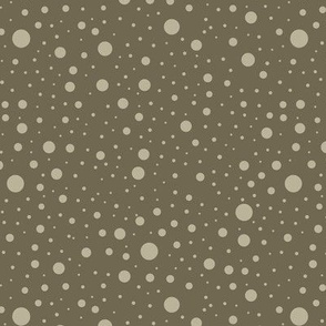 Mossy Taupe Dot Dance