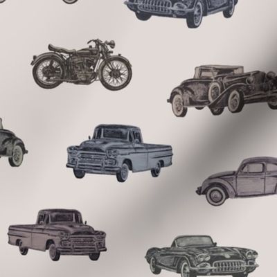 Vintage Cars, Boy Room, Boy Nursery, Boy, Motorcycle, Truck