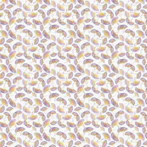 (S) Lacy Gingko // Purple and Yellow