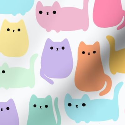 colorful cats 