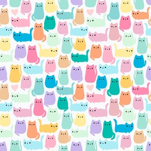 colorful cats 