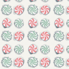 Watercolor Peppermint Starlight Mint Candies