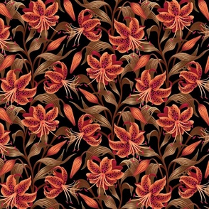 Tiger Lily - Orange Black - SMALL