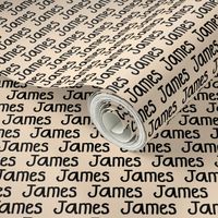 276 - Lettering, words, James, coffee, monograms, personalized decor, personalized, pillow shams, Jaime, Jimmy 