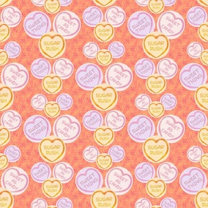 Hey Sugar Loveheart Candy: hot orange shade 