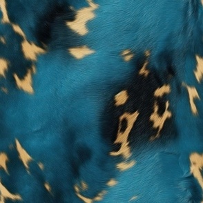 dark blue cow hide 