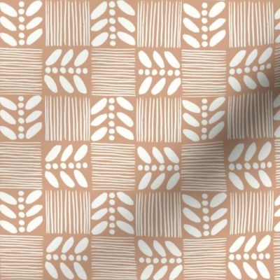 (M) Geometric  Tropical Fruit Seed Checkerboard Checkers Clay_White