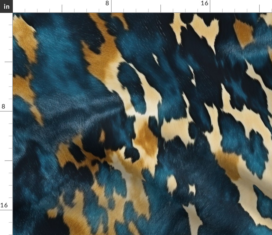 Large Scale blue hide