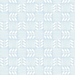 (S) Geometric Tropical Fruit Seeds Checkerboard Checkers-Baby Blue_White