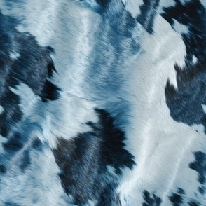 blue cow print 