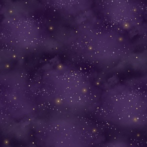 purple starry night