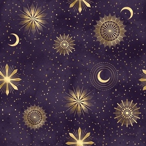 celectial purple stars  